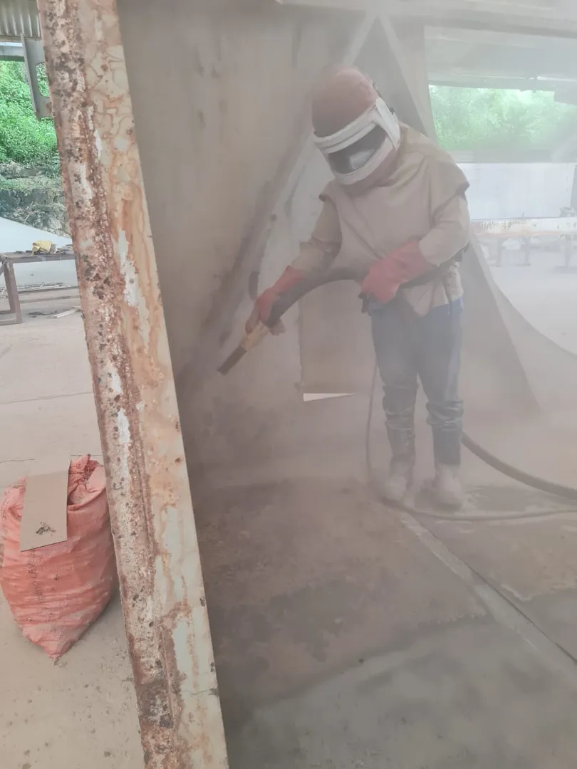 Servicio de sandblasting y ecoblasting profesional en Cartagena - CMP SAS
